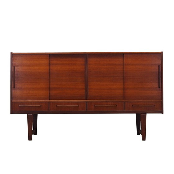 Image 1 of Vintage high sideboard in teak veneer for PMJ Viby, Denmark 1960