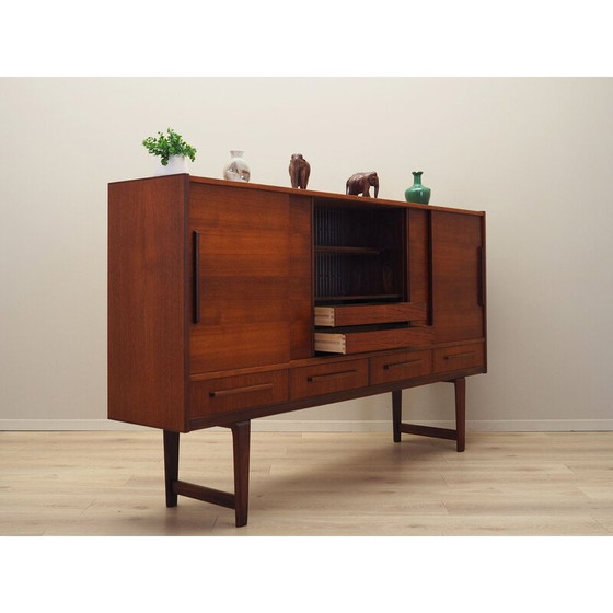 Image 1 of Vintage high sideboard in teak veneer for PMJ Viby, Denmark 1960