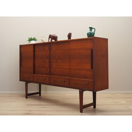Image 1 of Vintage high sideboard in teak veneer for PMJ Viby, Denmark 1960