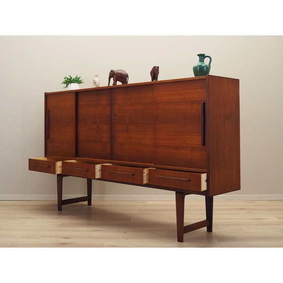 Image 1 of Vintage high sideboard in teak veneer for PMJ Viby, Denmark 1960