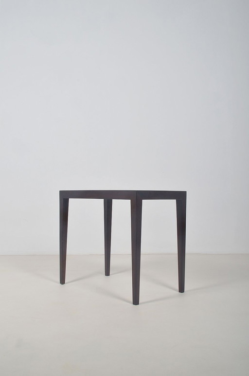 Danish wooden side table by Severin Hansen for Haslev, 1960s