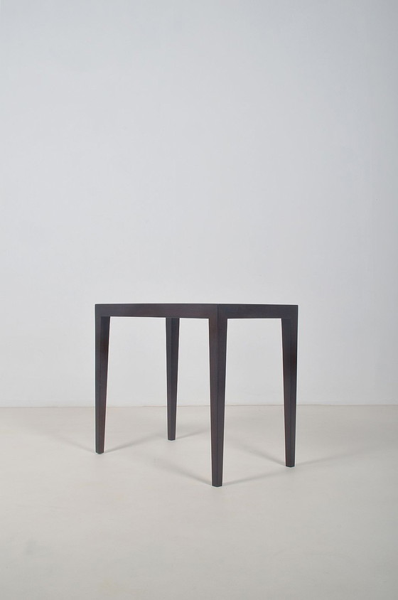 Image 1 of Danish wooden side table by Severin Hansen for Haslev, 1960s