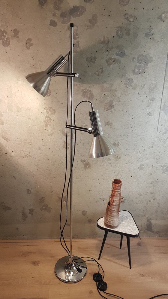 Image 1 of Les Ateliers Boulanger floor lamp chrome