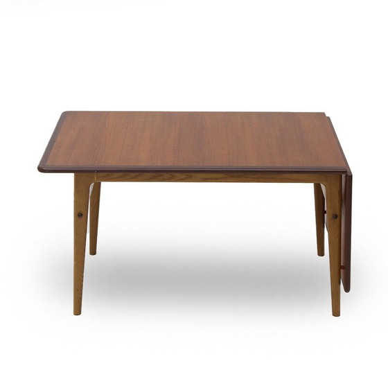 Image 1 of Vintage extendable table in teak veneered, 1950s