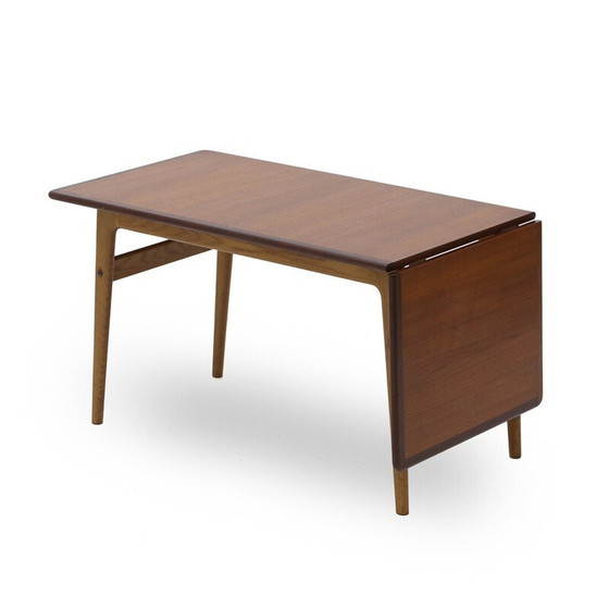 Image 1 of Vintage extendable table in teak veneered, 1950s