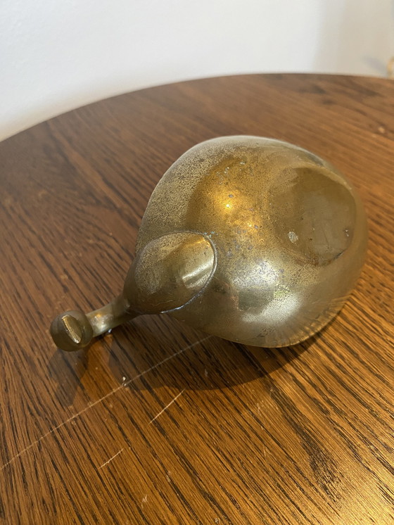 Image 1 of Ciotola vintage in ottone a forma di cigno