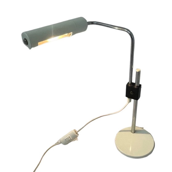 Image 1 of Hala Zeist - Desk lamp - White and chrome - Adjustable - Rare model!