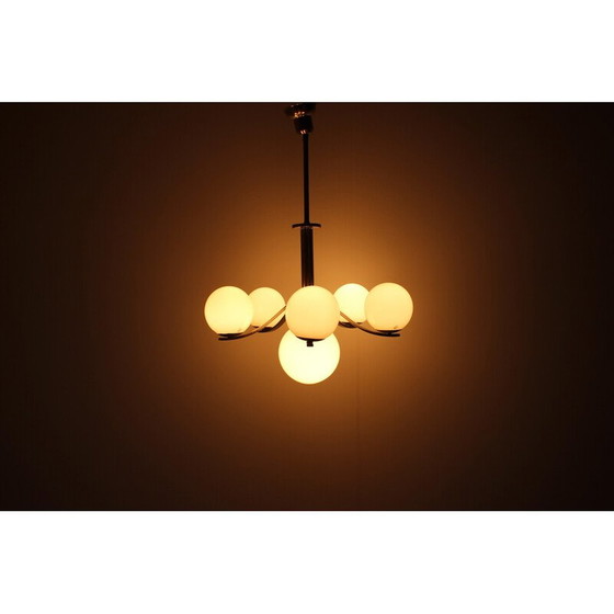 Image 1 of Vintage Art Deco chandelier, Czechoslovakia 1930s