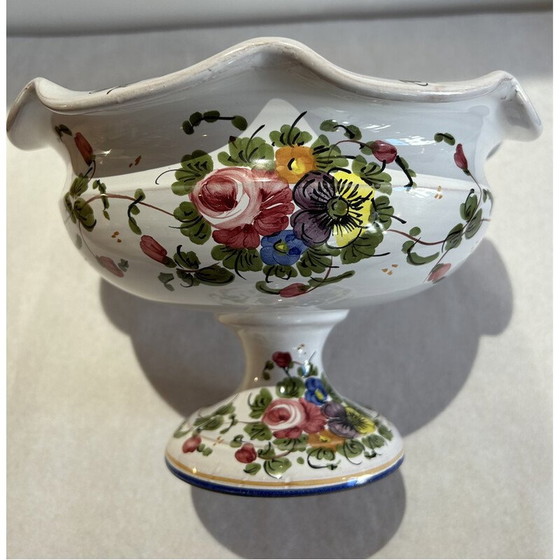 Image 1 of Vintage Mazzettie ceramic fruit bowl by Simonetti