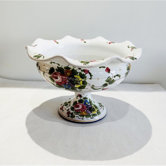 Image 1 of Vintage Mazzettie ceramic fruit bowl by Simonetti
