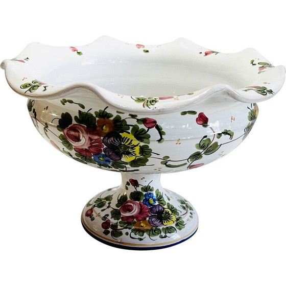 Image 1 of Vintage Mazzettie ceramic fruit bowl by Simonetti