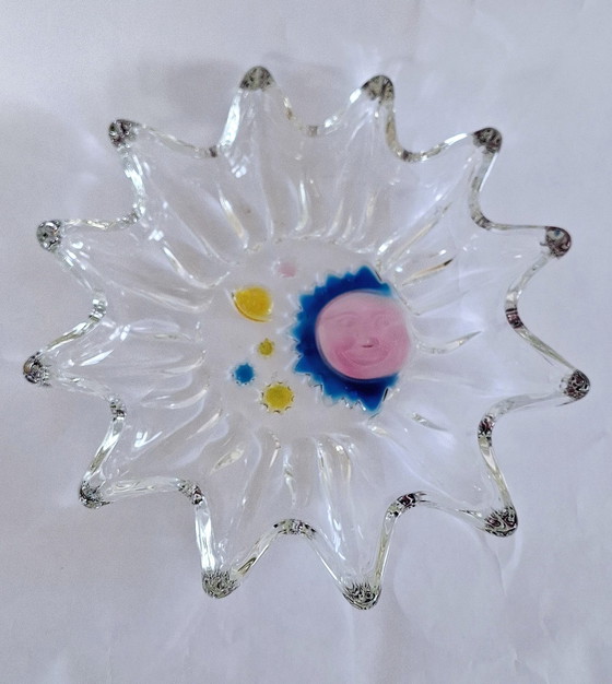 Image 1 of Ciotola in vetro a forma di stella in cristallo Walther vintage