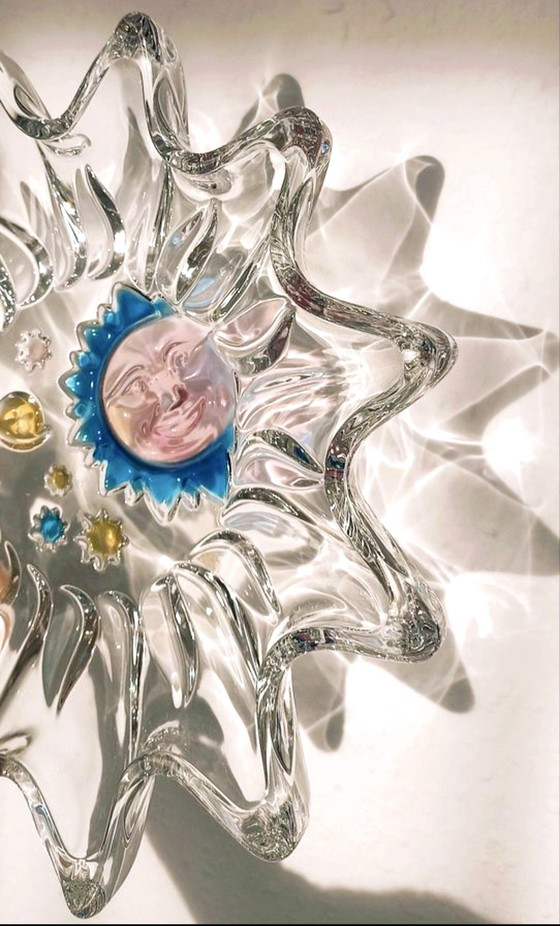 Image 1 of Ciotola in vetro a forma di stella in cristallo Walther vintage