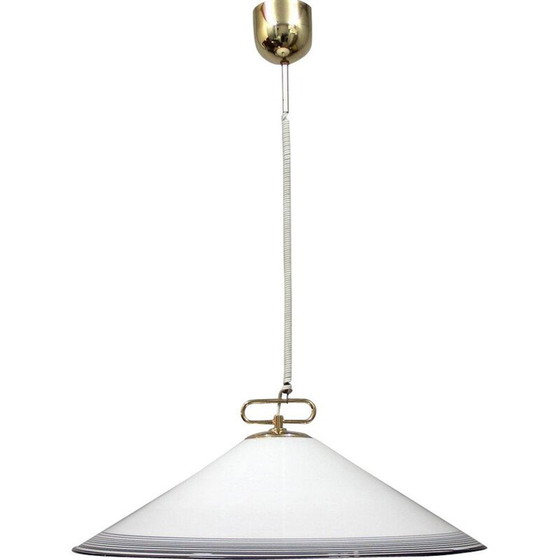Image 1 of Lampada a sospensione vintage in vetro di Murano, 1980