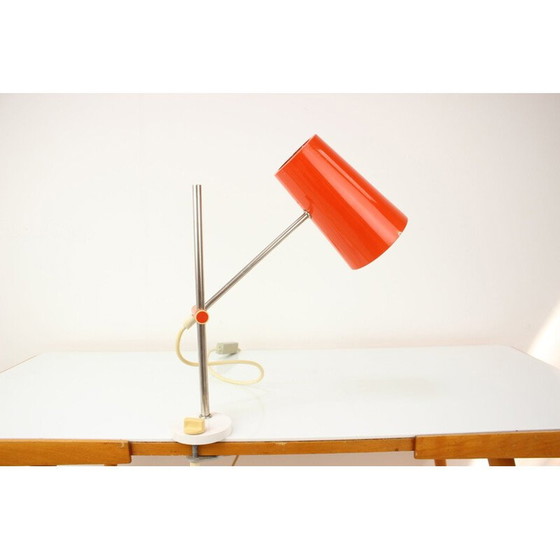 Image 1 of Lampada vintage in metallo rosso, Germania 1970