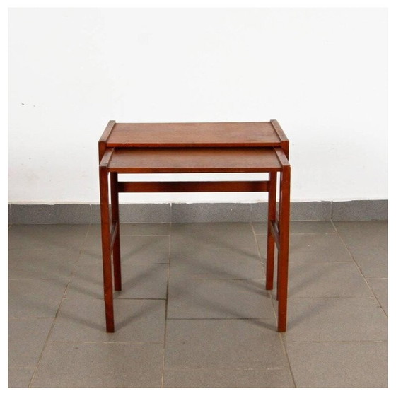 Image 1 of Vintage Set of 2 vintage nesting tables, Denmark - 1960s