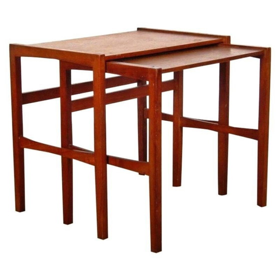 Image 1 of Vintage Set of 2 vintage nesting tables, Denmark - 1960s