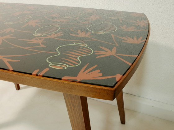 Image 1 of Vintage coffee table with glass insert, 60s, Germany
