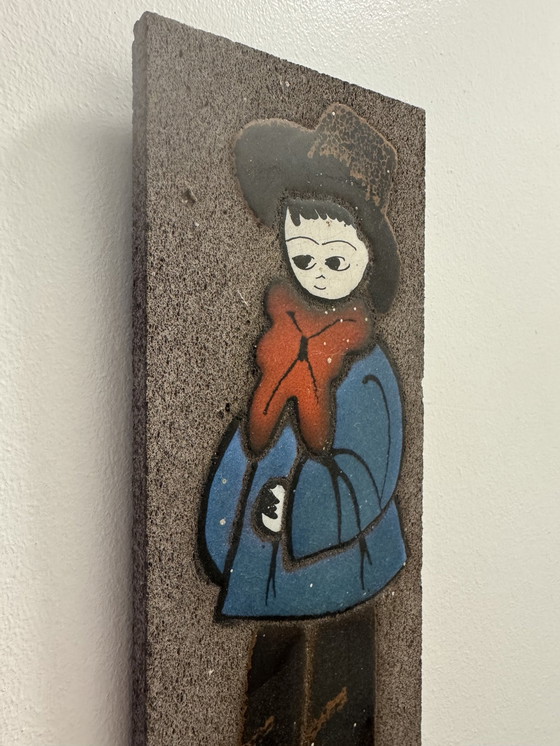 Image 1 of Pierre De Lave Enamel Plaque 60s