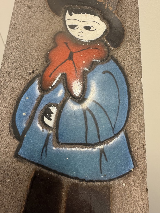 Image 1 of Pierre De Lave Enamel Plaque 60s