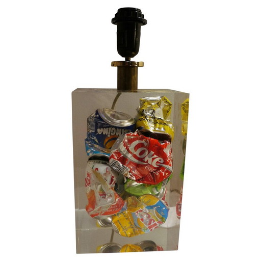 Lampada vintage in plexiglass - anni '80