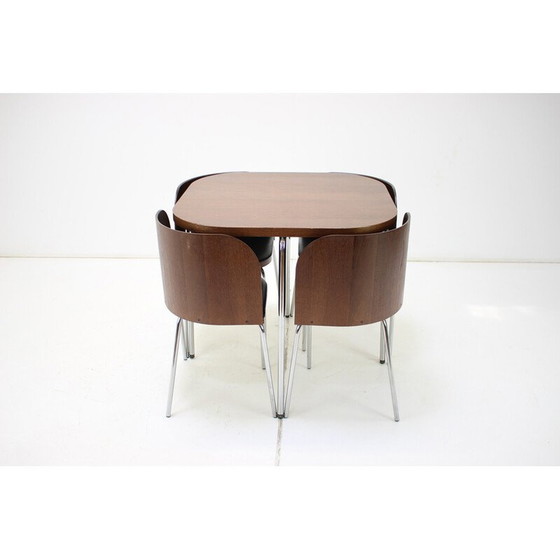 Image 1 of Vintage imitation leather dining set for Ikea, Bulgaria 1990