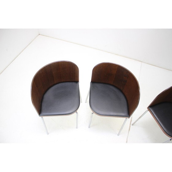Image 1 of Vintage imitation leather dining set for Ikea, Bulgaria 1990