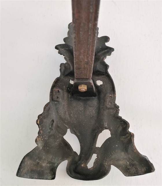 Image 1 of Coppia di cariatidi in bronzo con patina nera