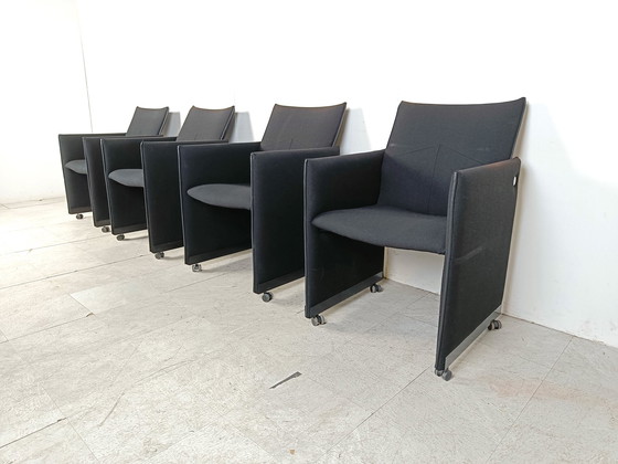 Image 1 of 4x Artifort Geoffrey Harcourt Montana armchairs