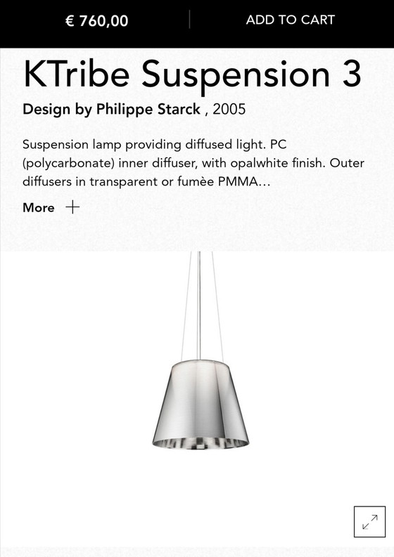 Image 1 of Flos ktribe S3 Phillipe Starck