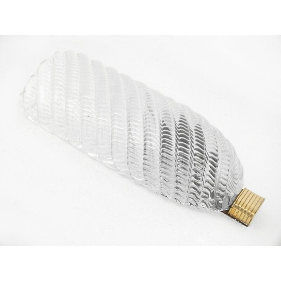 Image 1 of Lampada da parete vintage in vetro e ottone di Scarpa Carlo design per Venini, Italia 1930