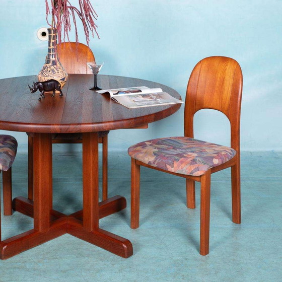 Image 1 of Sillas de comedor de diseño danés Japandi de teca de los años 70