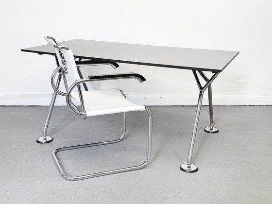 Image 1 of 1/4 Tecta D40 Cantilever Chair Chair Set Bauhaus White Leather