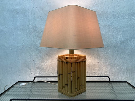 German table lamp from Leola made of bamboo