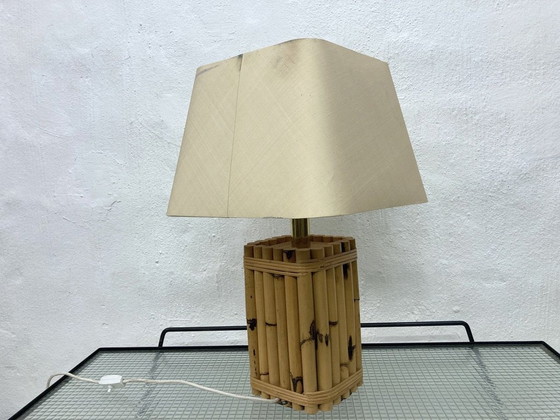 Image 1 of German table lamp from Leola made of bamboo