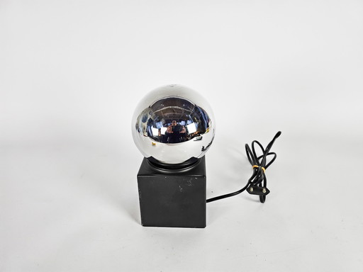 Dutch design - Space Age - Philips design mirror ball lamp - table/desk lamp - 70's