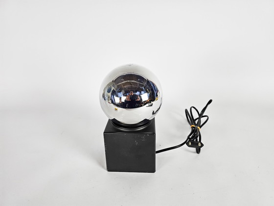 Image 1 of Dutch design - Space Age - Philips design mirror ball lamp - table/desk lamp - 70's