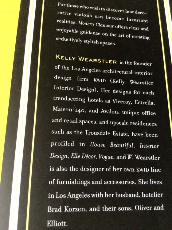 Image 1 of Kelly Wearstler Book Modern Glamour.