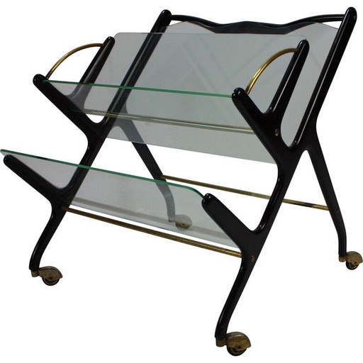 Vintage Magazine Rack by Ico Parisi Italy 1950s