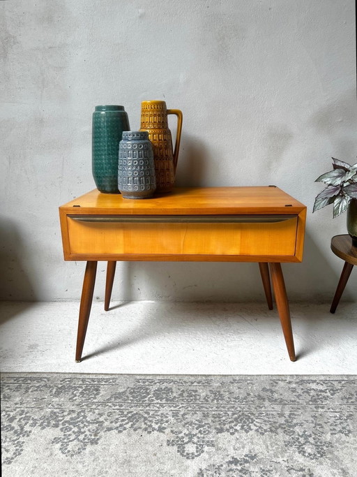 Century 60s Chest of Drawers Lowboard On Slender High Legs