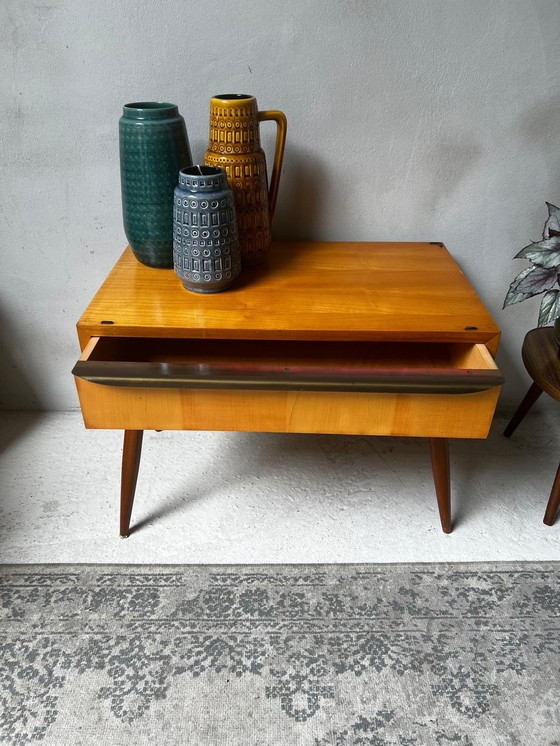 Image 1 of Century 60s Chest of Drawers Lowboard On Slender High Legs