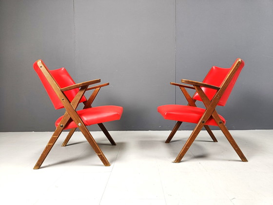 Image 1 of Fauteuils Mid Century par Dal Vera, 1960S - Lot de 2