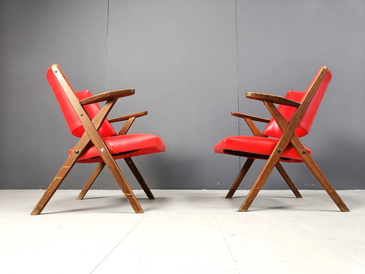 Fauteuils Mid Century par Dal Vera, 1960S - Lot de 2