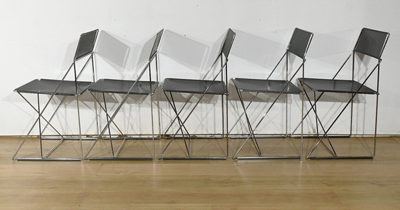 Image 1 of Suite Of 5 Nuova X Line Omli Chairs For Magis, By Niels Joergen Haugesen - 1980