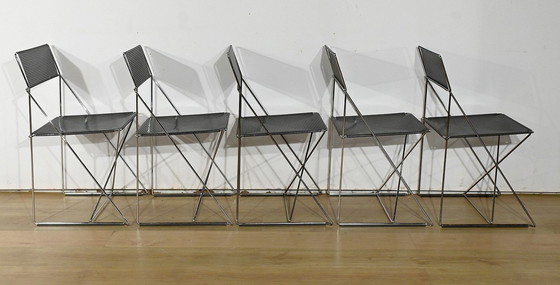 Image 1 of Suite Of 5 Nuova X Line Omli Chairs For Magis, By Niels Joergen Haugesen - 1980