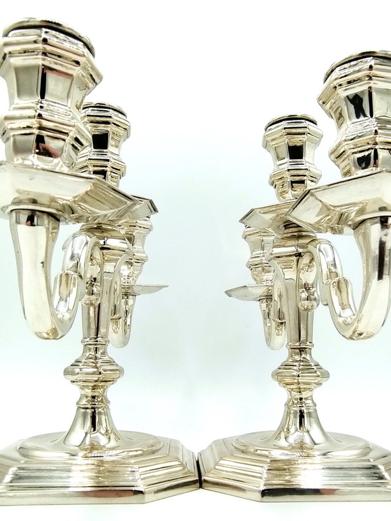 Image 1 of 2x C. Antonino / Palermo chandelier en argent