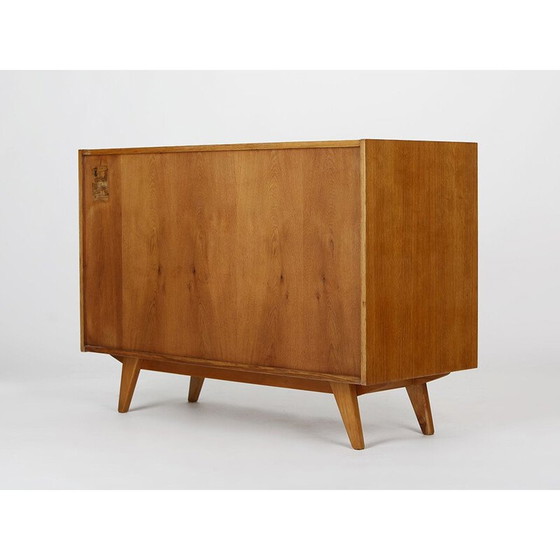 Image 1 of Vintage sideboard with 4 drawers and yellow doors "U 458" by Jiri Jiroutek for Interier Praha, Czech 1960