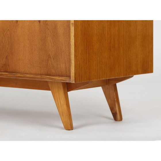 Image 1 of Vintage sideboard with 4 drawers and yellow doors "U 458" by Jiri Jiroutek for Interier Praha, Czech 1960
