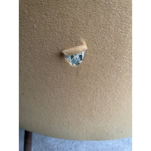 Set of 4 vintage fabric and rosewood chairs, 1960