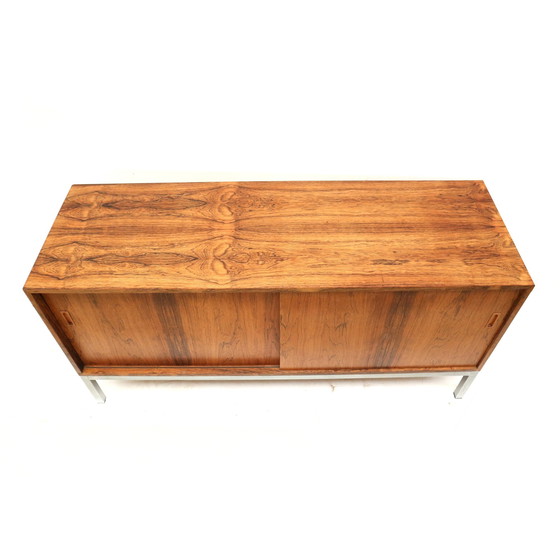 Image 1 of Vintage Rosewood Sideboard With Sliding Doors Made In The 1960s